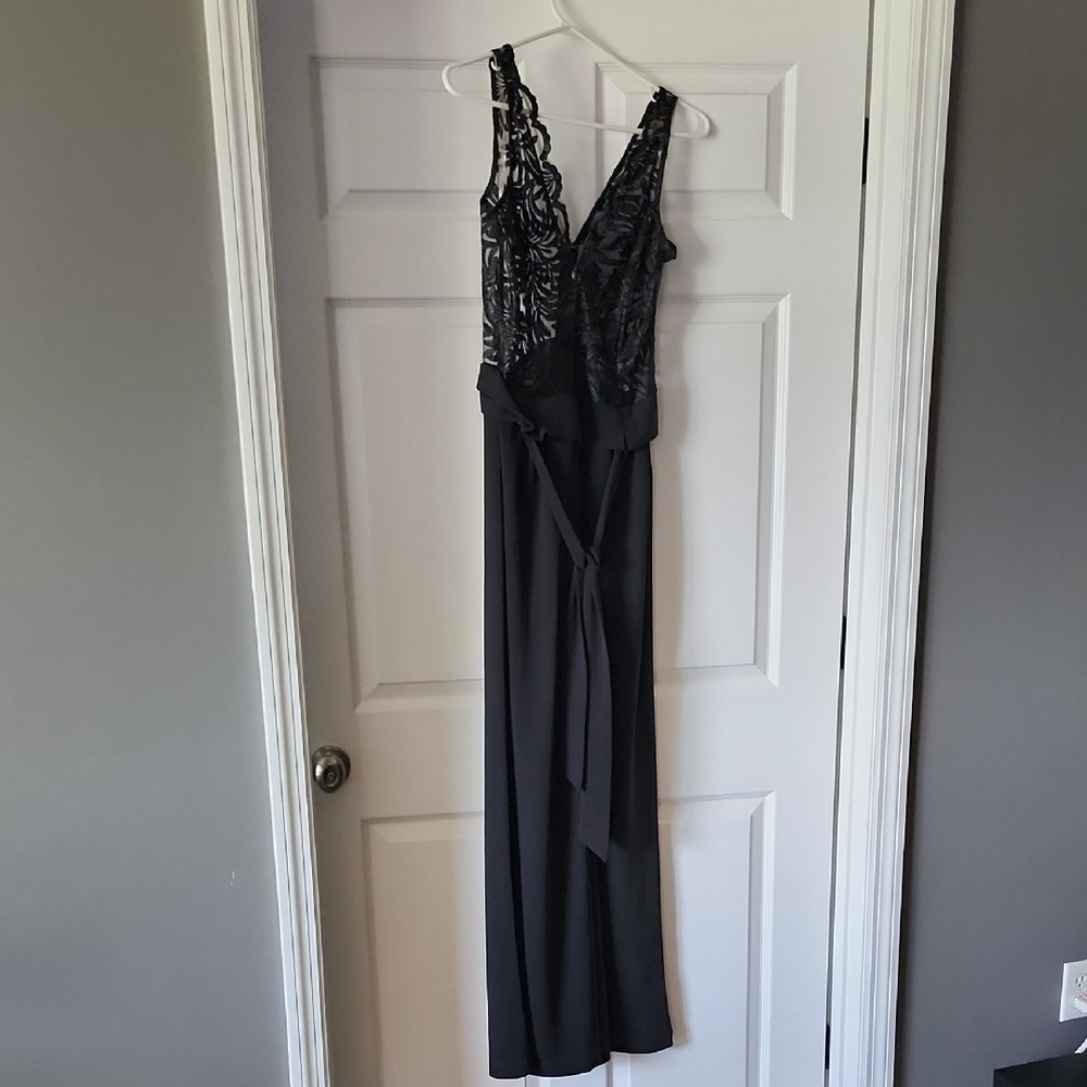 Fashion Nova Black Lace Jumpsuit